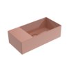 Керамическая раковина 50х25 см Flaminia App AppLight 5025DX, полочка слева, Terracotta (AP5025SXTC) Подвесные Прямоугольные