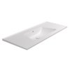 Керамическая раковина 122х51,5 см Flaminia Bloom 120, Milky White (BM120LLAT) На консоль, На столешницу, На тумбу Прямоугольные