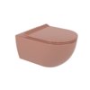 Підвісний безободковий унітаз Flaminia App Gosilent із сидінням Slim Soft Close, Terracotta (AP118STC+APCW10TC) Підвісні 