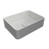 Накладная раковина 48х36 см Flaminia Miniwash, Silver White (MWL48SLP) На столешницу, Накладной Прямоугольные