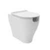 Напольный безободковый унитаз Flaminia App Solution Plus Gosilent, с сиденьем Slim Soft Close, White (AP114RS+APCW05) Напольные 