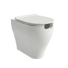 Підлоговий безободковий унітаз Flaminia App Solution Plus Gosilent, із сидінням Slim Soft Close, Milky White (AP114RSLAT+APCW05LAT) Підлогові 