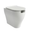 Підлоговий безободковий унітаз Flaminia App Solution Gosilent, із сидінням Slim Soft Close, Milky White (AP114SLAT+APCW05LAT) Підлогові 