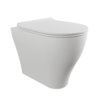 Напольный безободковый унитаз Flaminia App Goclean, с сиденьем Slim Soft Close, Milky White (AP117GLAT+QKCW09) Напольные 