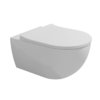Подвесной безободковый унитаз с функцией биде Flaminia App Goclean, с сиденьем Slim Soft Close, White (AP118GE+QKCW07) Подвесные 