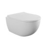 Подвесной безободковый укороченный унитаз Flaminia Mini App Goclean с сиденьем Slim Soft Close, White (AP119G+QKCW07) Подвесные 