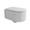 Подвесной безободковый унитаз Flaminia Astra Goclean®, с сиденьем Slim Soft Close, Milky White (AS118GLAT+ASCW05LAT) Подвесные 