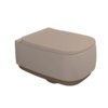 Подвесной безободковый унитаз Flaminia Flag Goclean, с сиденьем Soft Close, Argilla/Fango (FG118GSAF+FGCW03ARG) Подвесные 