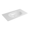 Керамическая раковина 90х48,5хh14 см Flaminia Nuda Flat 90, White (ND90L) Подвесные Прямоугольные