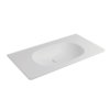 Керамическая раковина 90х48,5хh14 см Flaminia Nuda Flat 90, Milky White (ND90LLAT) Подвесные Прямоугольные