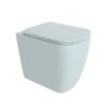 Унітаз для підлоги безободковий Flaminia Play Gosilent, з сидінням Soft Close, Azzurro Polvere (PY117SAP+PYCW05AP) Підлогові 