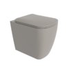 Унитаз напольный безободковый Flaminia Play Plus Gosilent, с сиденьем Soft Close, Cenere (PY117RSCEN+PYCW05CEN) Напольные 