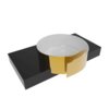 Керамическая раковина 44 см Flaminia Roll 44, White/Gold (RL44SOR) На столешницу, Полувстраиваемые Круглые