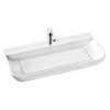 Накладна раковина з литого каменю 70х45 см Marmorin Dione, білий (P_U_021_01_0700) На стільницю, На тумбу, Накладної 