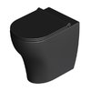 Унитаз напольный безободковый Alice Ceramica UNICA 55, с сиденьем Soft Close, Black matte (32200108 FT+MC2208ES) Напольные 