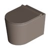Унитаз подвесной безободковый Alice Ceramica Form, с сиденьем Soft Close, Caffe matt (22300143 FI+MC2243ES) Подвесные 