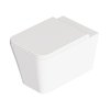 Унитаз подвесной безободковый Alice Ceramica Hide Square, с сиденьем Soft Close, White grossy (31210101 FI+MC3101SQS) Подвесные 
