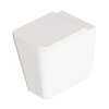 Унітаз підлоговий безободковий Alice Ceramica Hide Square, з сидінням Soft Close, White grossy (31190101 FT+MC3101SQS) Підлогові 