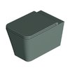 Унітаз підвісний безободковий Alice Ceramica Hide Square, з сидінням Soft Close, Verde Alpi matt (31210139 FI+MC3139SQS) Підвісні 