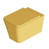 Унитаз подвесной безободковый Alice Ceramica Hide Square, с сиденьем Soft Close, Miele grossy (31210196 FI+MC3196SQS) Подвесные 