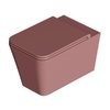 Унитаз подвесной безободковый Alice Ceramica Hide Square, с сиденьем Soft Close, Tabasco grossy (31210197 FI+MC3197SQS) Подвесные 