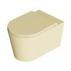 Унитаз подвесной безободковый Alice Ceramica Hide Round, с сиденьем Soft Close, Zenzero matt (31170146 FI+MC3146S) Подвесные 