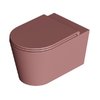 Унитаз подвесной безободковый Alice Ceramica Hide Round, с сиденьем Soft Close, Tabasco grossy (31170197 FI+MC3197S) Подвесные 