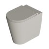 Унітаз підлоговий безободковий Alice Ceramica Hide Round, з сидінням Soft Close, Grigio matt (31150119 FT+MC3119S) Підлогові 