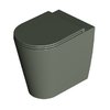 Унитаз напольный безободковый Alice Ceramica Hide Round, с сиденьем Soft Close, Pino grossy (31150195 FT+MC3195S) Напольные 