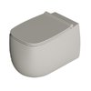 Унітаз підвісний безободковий Alice Ceramica Nur, з сидінням Soft Close, Grigio matt (33120119 FI+MC3319S) Підвісні 