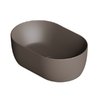 Накладная раковина 55х35 см Alice Ceramica Unica, Caffe matt (32120143) На столешницу, На тумбу, Накладной Овальные