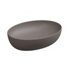 Накладная раковина 55x42 h13,5 см GSG Easy, Tortora satinato (EALAVOV55 029) На столешницу, Накладной Овальные