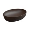 Накладная раковина 55x42 h13,5 см GSG Easy, Cacao satinato (EALAVOV55 035) На столешницу, Накладной Овальные