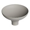 Накладна раковина ø40xh20 см Alice Ceramica Equilibrium, Grigio matt (35200119) На п'єдестал, На стільницю, Накладної 