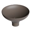 Накладная раковина ø40xh20 см Alice Ceramica Equilibrium, Caffe matt (35200143) На пьедестал, На столешницу, Накладной Круглые