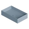 Накладная раковина 60x37 см Alice Ceramica Hide, Laguna matt (31130145) На столешницу, На тумбу, Накладной Прямоугольные
