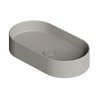 Накладная раковина 65x35 см Alice Ceramica Hide, Grigio matt (31120119) На столешницу, На тумбу, Накладной Овальные