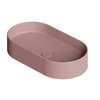 Накладная раковина 65x35 см Alice Ceramica Hide, Malva matt (31120147) На столешницу, На тумбу, Накладной Овальные