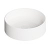 Накладная раковина Ø40xh12 см Alice Ceramica Hide, White grossy (31140101) На столешницу, На тумбу, Накладной Круглые