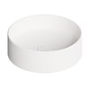 Накладна раковина Ø40xh12 см Alice Ceramica Hide, White matt (31140109) На стільницю, На тумбу, Накладної 