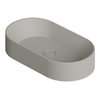Раковина накладная 65x35xh12 см Alice Ceramica Spy, Grigio matt (34240119) На столешницу, На тумбу, Накладной Овальные