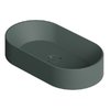 Раковина накладная 65x35xh12 см Alice Ceramica Spy, Verde Alpi matt (34240139) На столешницу, На тумбу, Накладной Овальные