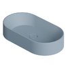 Раковина накладная 65x35xh12 см Alice Ceramica Spy, Laguna matt (34240145) На столешницу, На тумбу, Накладной Овальные