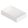 Раковина накладная 60x37xh12 см Alice Ceramica Spy, White matt (34250109) На столешницу, На тумбу, Накладной Прямоугольные