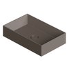 Раковина накладная 60x37xh12 см Alice Ceramica Spy, Caffe matt (34250143) На столешницу, На тумбу, Накладной Прямоугольные
