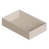 Раковина накладная 60x37xh12 см Alice Ceramica Spy, Sabbia matt (34250144) На столешницу, На тумбу, Накладной Прямоугольные