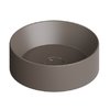 Накладная раковина Ø40xh12 см Alice Ceramica Spy, Caffe matt (34230143) На столешницу, На тумбу, Накладной Круглые