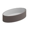 Накладна раковина GSG Like 60x34 h14 см, Bicolore tortora satinato (LKLAVFSBF60 BI 000 029) На стільницю, Накладної 