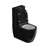 Унитаз-компакт GSG Like, с сиденьем Soft Close, Bicolore nero lucido (LKCIMBL 002+ACS82+LKMBL BI 000 002+ACS51+LKCOPRSLTICR 002) Напольные С бачком (в комплекте)