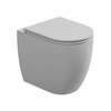 Унитаз напольный безободковый GSG Like, с сиденьем Soft Close, Bianco lucido (LKWC01 000+ACS51+LKCOPRSLTICR 000) Напольные 